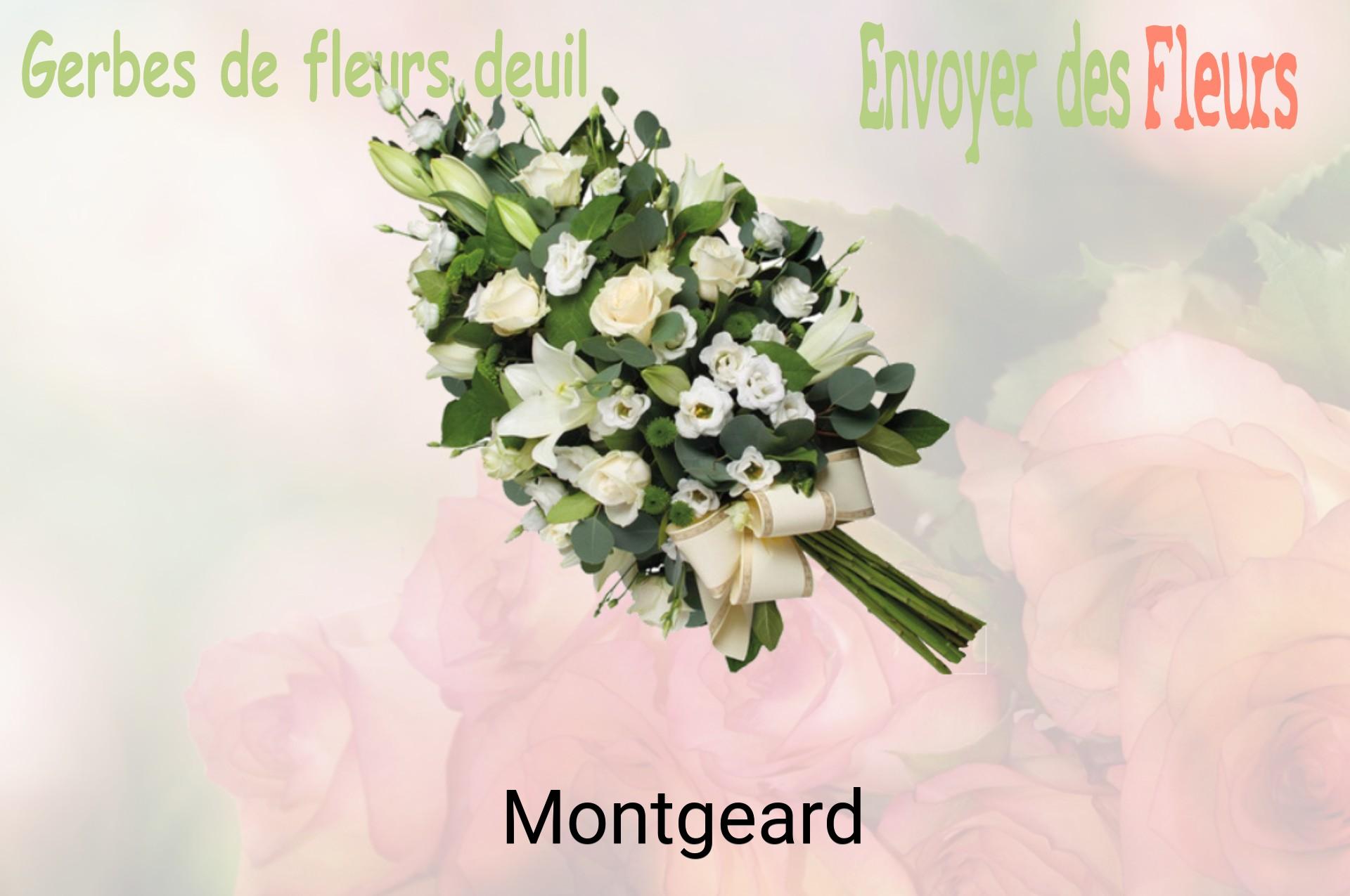 Gerbe de fleurs de deuil livrée à Montgeard
